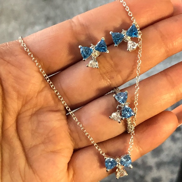 Pandora bridgerton limited edition blue bow complete set - Picture 4 of 9